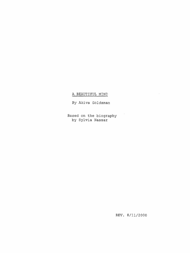 A Beautiful Mind PDF