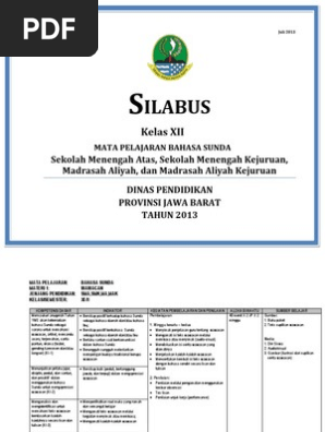 Silabus Kelas Xii