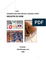 Model Rencana Haccp Industri Es Krim PDF