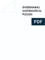 Gardner - Entertaining Mathematical Puzzles