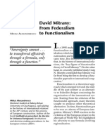 David Mitrany: From Federalism To Functionalism