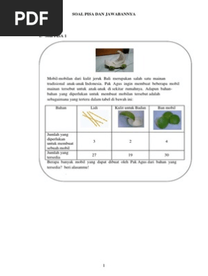 Soal Pisa Dan Jawabanya