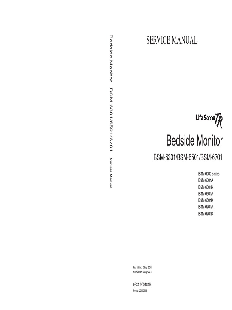 Nellcor Warm Touch Service Manual