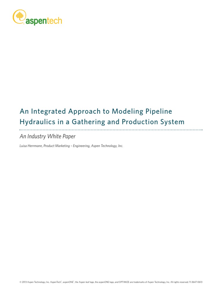 Modeling Pipeline Hydraulics | PDF | Pipeline Transport | Fluid Dynamics