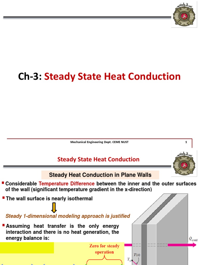 Steady State Heat Conduction Explained | PDF | Thermal Conduction ...