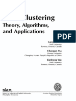 Clustering Theory Applications and Algorithms