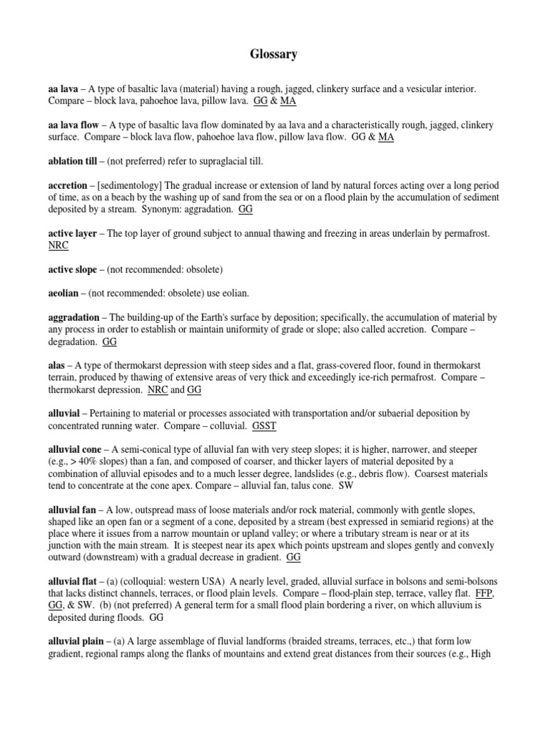 Geography Dictionary Shoal Glacier