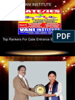 Vani Institute Top Rankers
