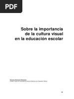 Sobre la importancia de la cultura visual en la eduación escolar