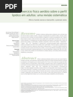 Efeitos Do Exercício Físico Aeróbio Sobre o Perfil Lipídico Em Adultos - Uma Revisão Sistemática