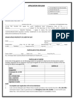 Application For Loan: (Please Attach Photocpy of Latest Pay Slip)