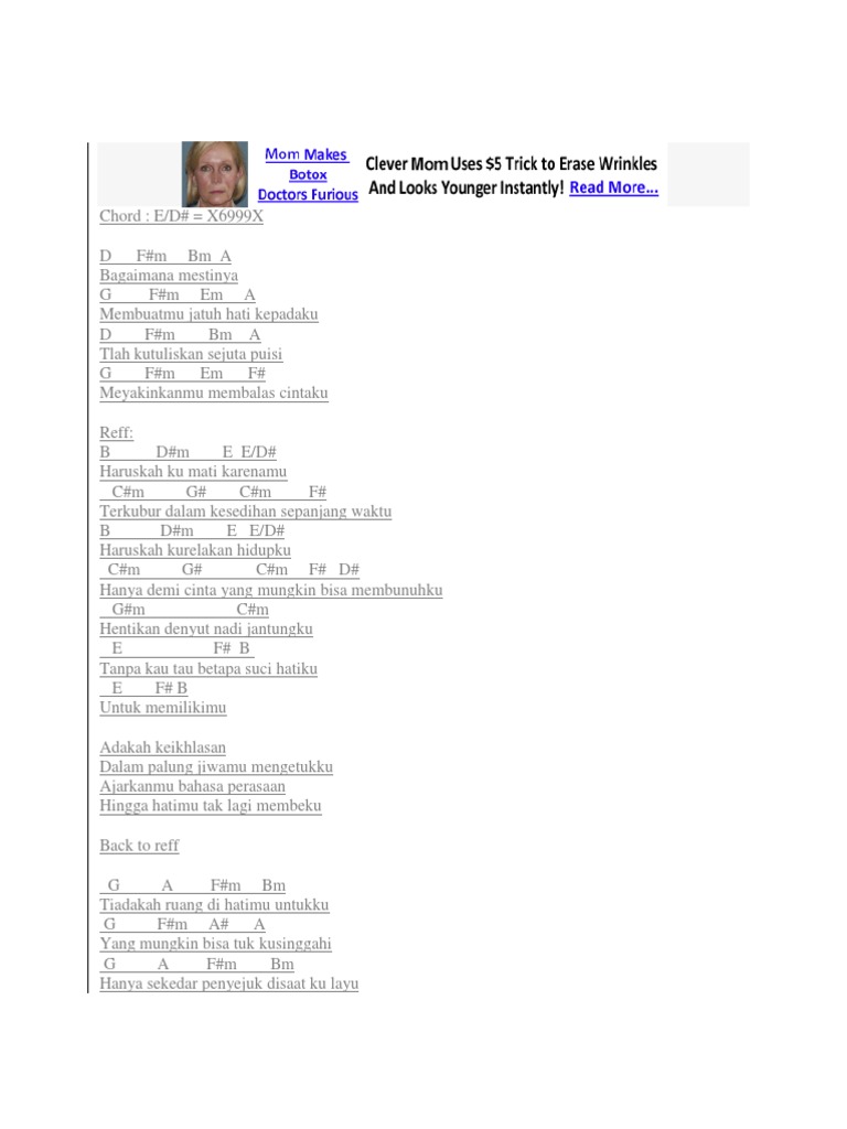 Chord Lagu Ada Band Manja