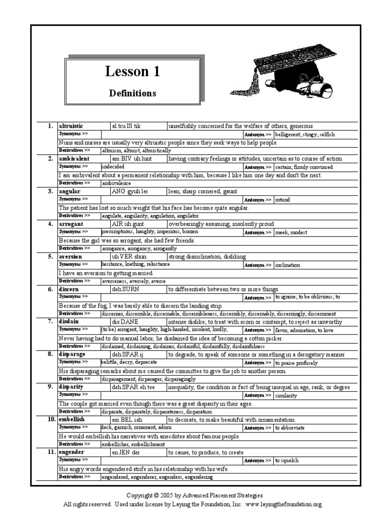 Lesson 1 | PDF