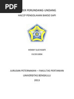 Download HACCP Pengolahan Bakso Sapipdf by hennysuciyanti SN245186062 doc pdf