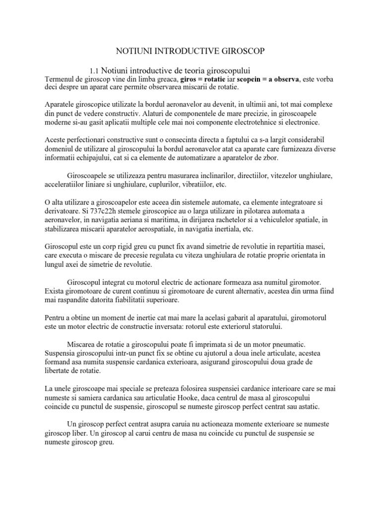 Giroscop | PDF