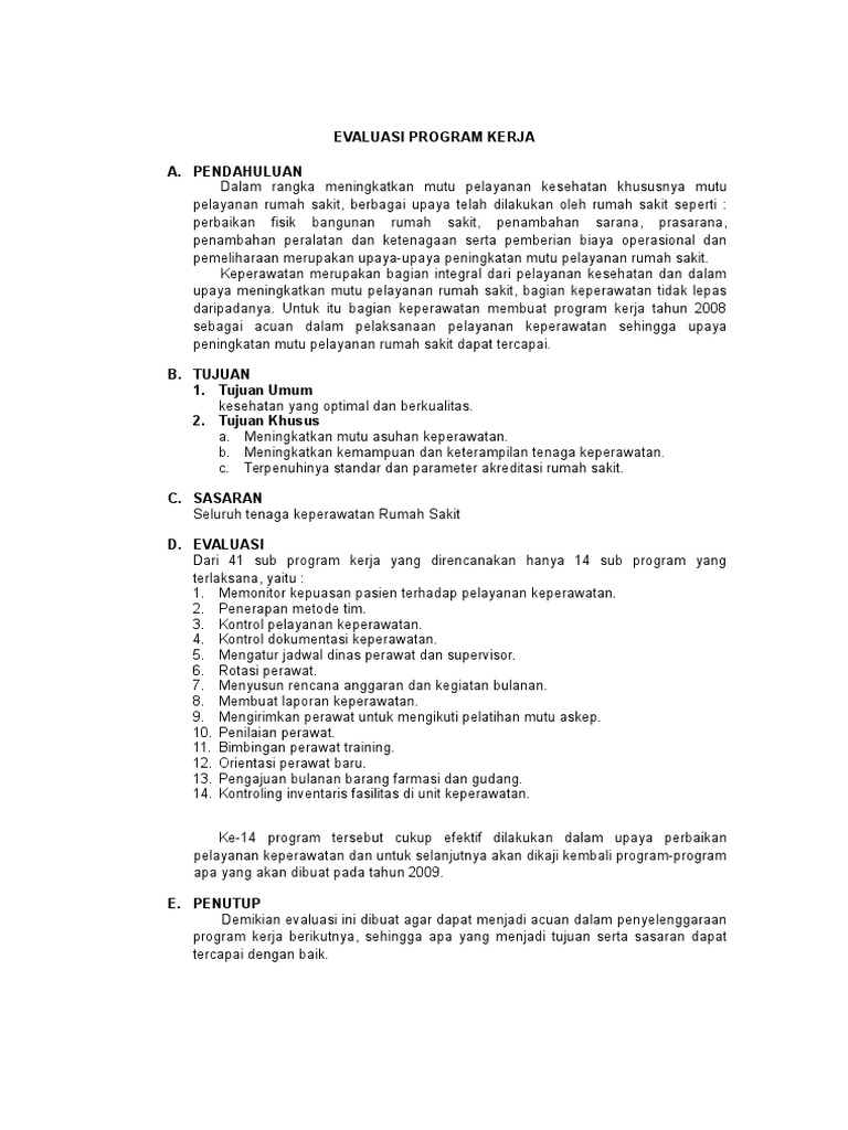 16+ Contoh Laporan Evaluasi Program