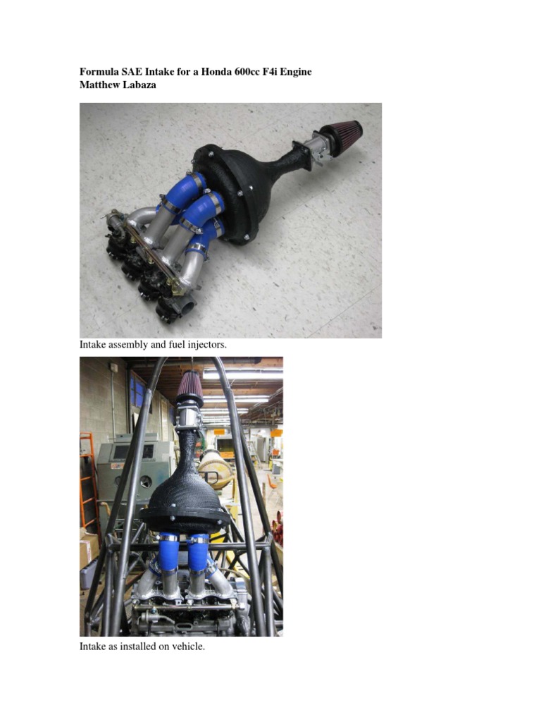 178218839FSAEIntakeManifoldDesign.pdf Internal Combustion Engine