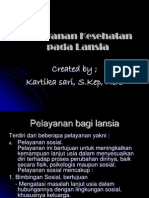 Pelayanan Kesehatan PD Lansia