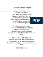 He Had Such Quiet Eyes by Bibsy Soenharjo