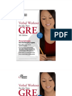 Verbal Workout for the New GRE 4nd Edition