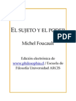 El Sujeto y El Poder - M. Foucault