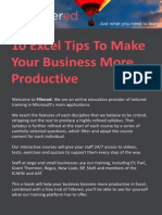 10 Excel Tips To Make Your Business More Productive