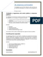 Tipos de Empresas en Ecuador