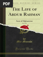 The Life of Abdur Rahman Amir of Afghanistan Vol. 1 (1900)