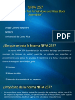 NFPA 257 - Norma para La Prueba de Fuegos en Ventanas y Montajes de Bloques de Vidrio