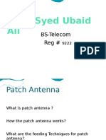 Syed Ubaid Ali: BS-Telecom Reg #