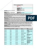 Resource Request Form: (Operations Use Only)