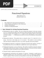 IMOMATH - Functional Equations