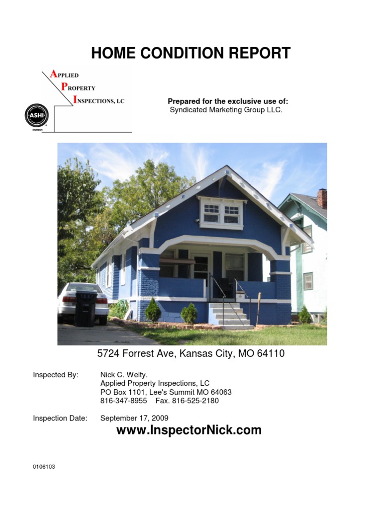 5724 Forest - Inspections | PDF | Chimney | Hvac