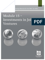 Module 15 - Investments in Joint Ventures: Iasc Foundation: Training Material For The Ifrs For Smes
