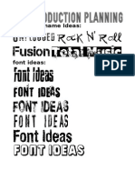 Fonts and Names
