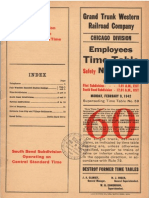 Grand Trunk Western Employees Timetable 1942