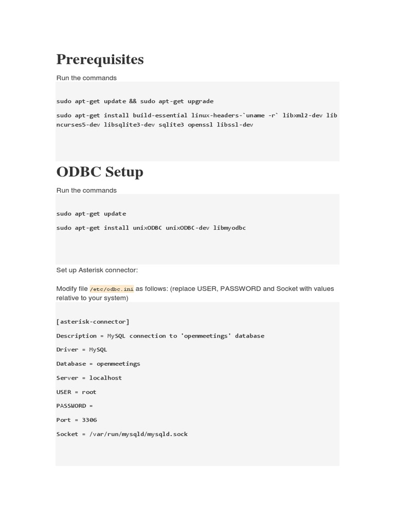 Asterisk and OpenMeetings Setup Guide | PDF | Sudo | Session Initiation ...
