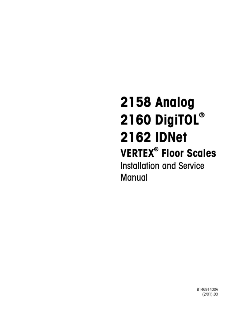 Manual Bascula Mettler Toledo Model 8510