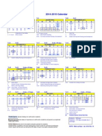 2014-2015 Calendar: 22 Tentative Summer School Start Date