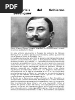 La Crisis Del Gobierno Berenguer
