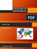 from colonization to independence ppt