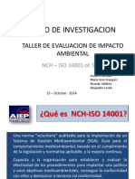 SGA ISO 14001 Taller Evaluación Impacto Ambiental