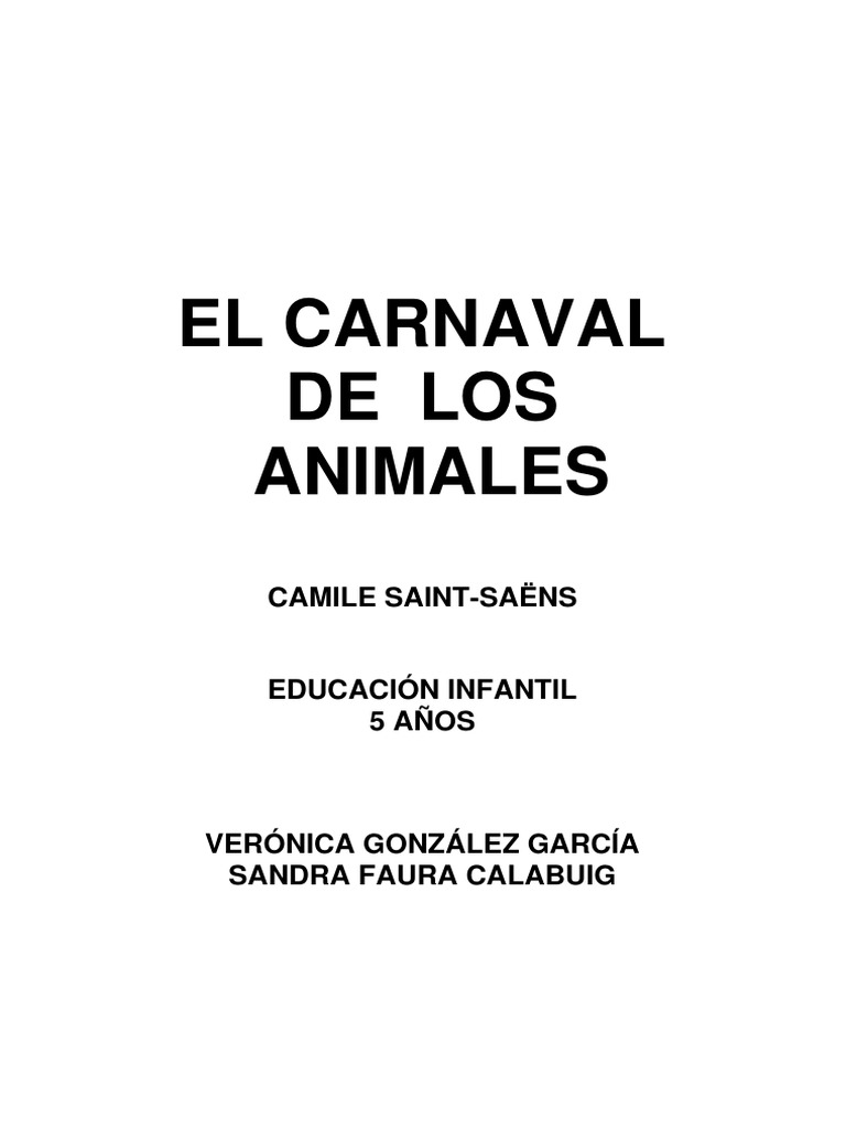 El Carnaval de Los Animales  Camille Saint Saëns  Entretenimiento