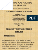 Análisis diseño techo tribuna Arequipa