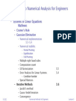 Introduction To Numerical Analysis For Engineers: - Systems of Linear Equations Mathews