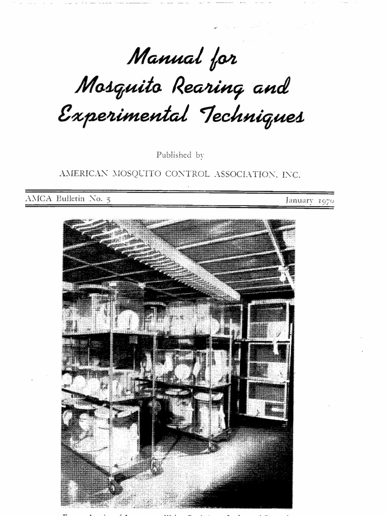 Mosquito Rearing Techniques Bulletin | PDF | Mosquito | Hvac