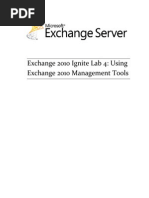 Lab 04 - Using Exchange 2010 Management Tools
