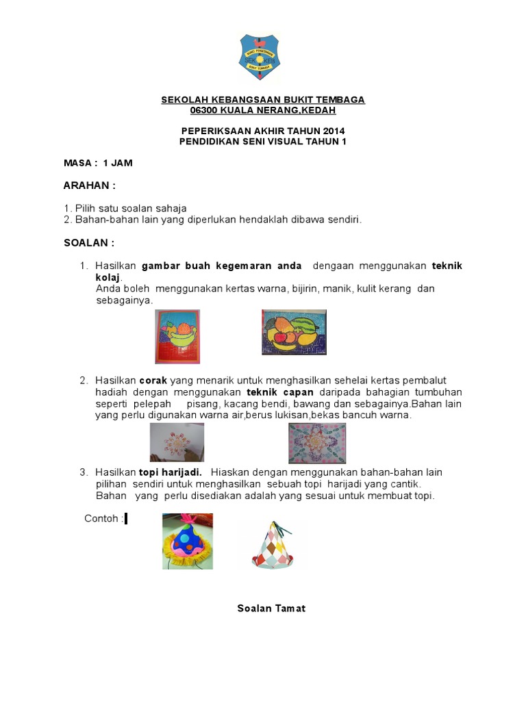 Soalan PSV Tahun 1  PDF