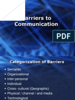 Barriers to Commn 3