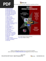 Download Microsoft Word 2007 Tutorials Digital Photography Flyer by Renee Liverpool SN24524611 doc pdf